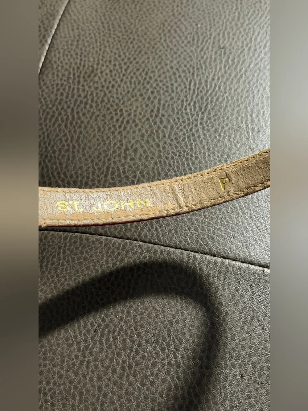 Vintage ST John Red Belt